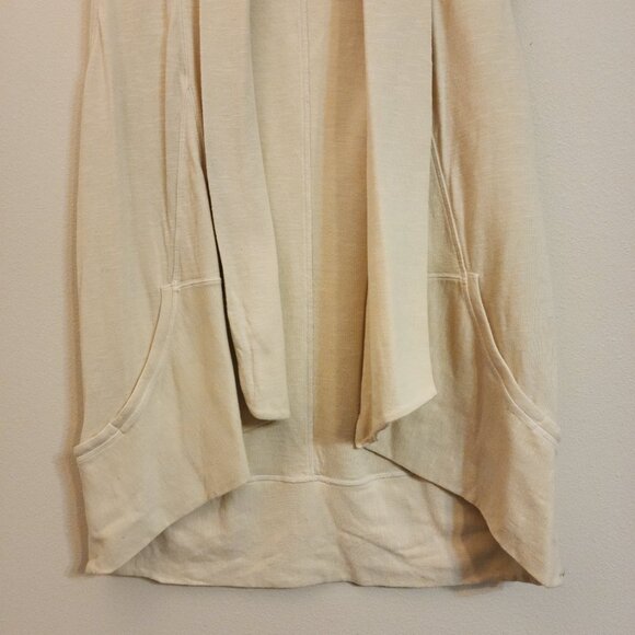 The North Face Long Open Front Slvles Duster Cardigan Beige Women M Athleisure - Picture 4 of 13